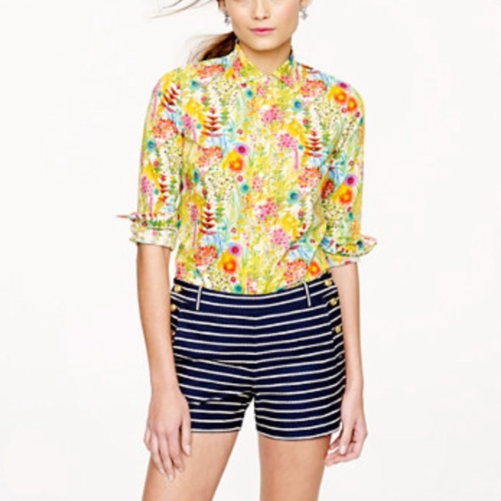 J. Crew Liberty Perfect Shirt in Tresco Floral